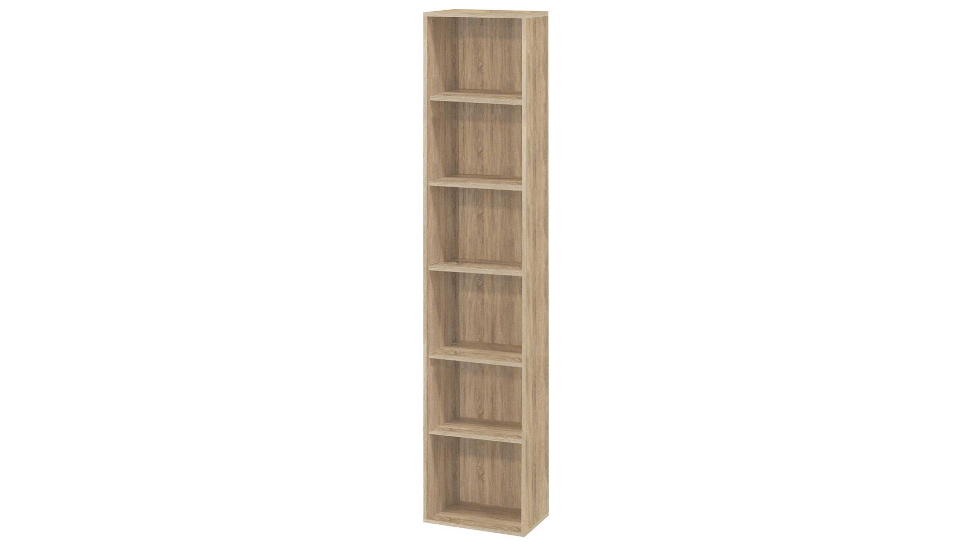 Regal Mäusbacher aus Holz in Holzfarben Aktenregal Mister Office Eiche sägerau – ca. 41 x 215 cm
