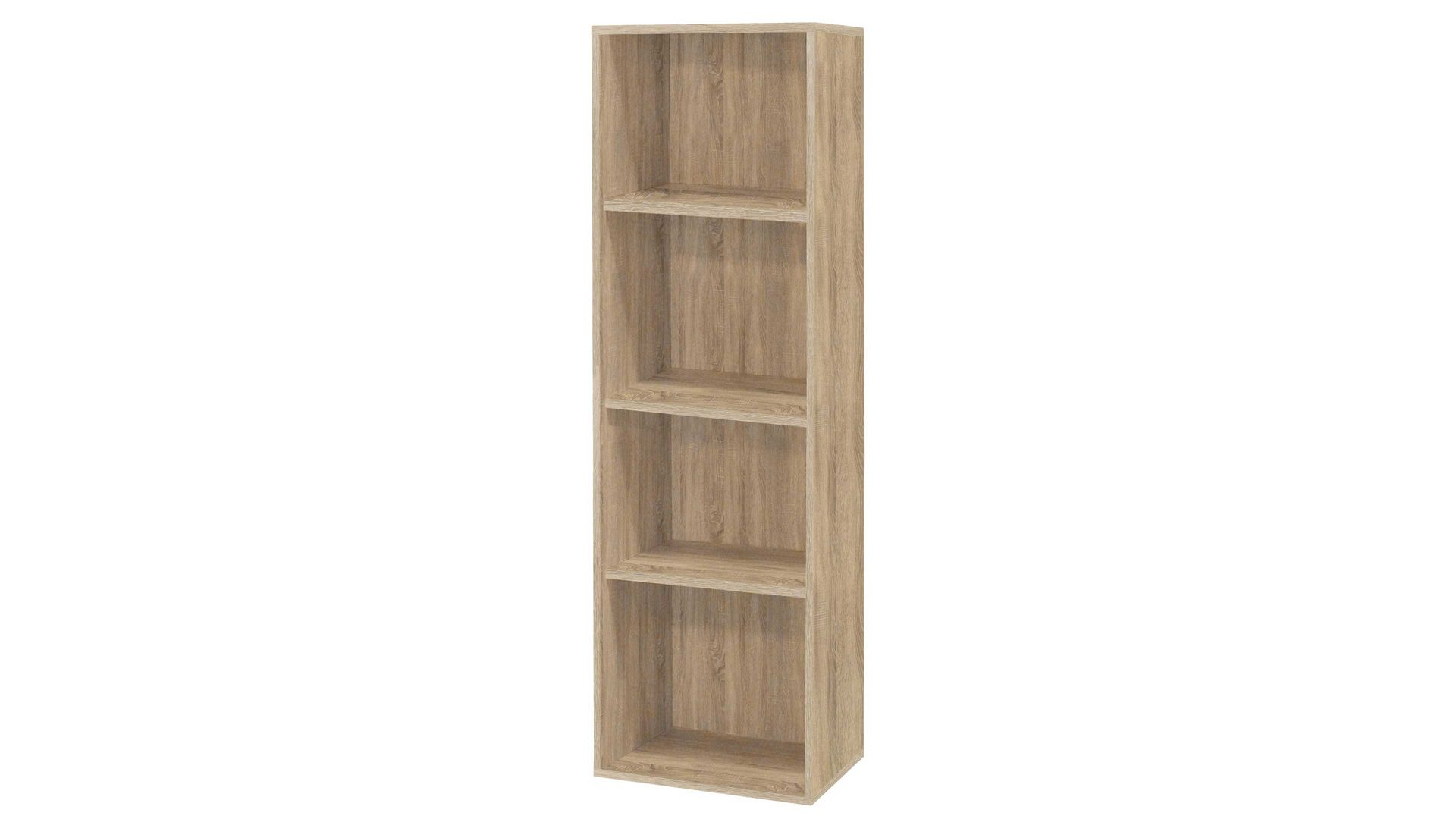 Regal Mäusbacher aus Holz in Holzfarben Aktenregal Mister Office Eiche sägerau – ca. 41 x 145 cm