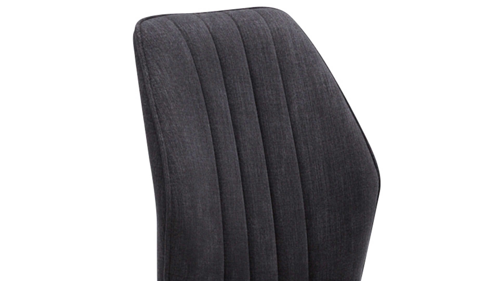 Polsterstuhl Interliving aus Stoff in Dunkelgrau Interliving Esszimmer Serie 5102 – Polsterstuhl mit Drehfunktion graphitfarbener Bezug Tirol 480 & Wildeiche