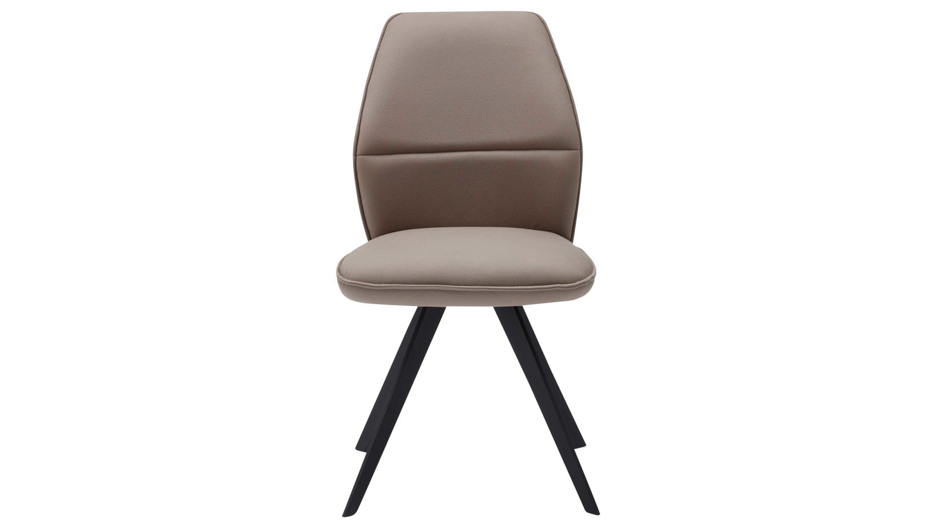 Polsterstuhl Interliving aus Stoff in Beige Interliving Esszimmer Serie 5102 – Polsterstuhl V321 sandfarbene Mikrofaser Atlantis 914 & schwarzes Eisen