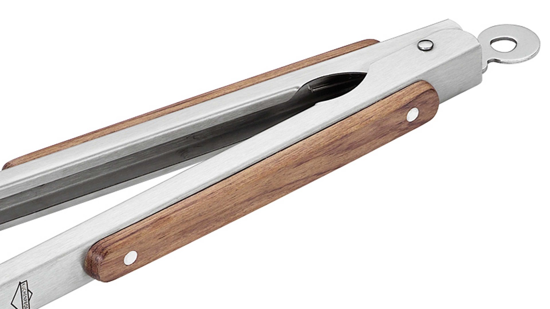 Küchenhelfer Küchenprofi aus Metall in Metallfarben KÜCHENPROFI BBQ Grillzange polierter Edelstahl & Holz