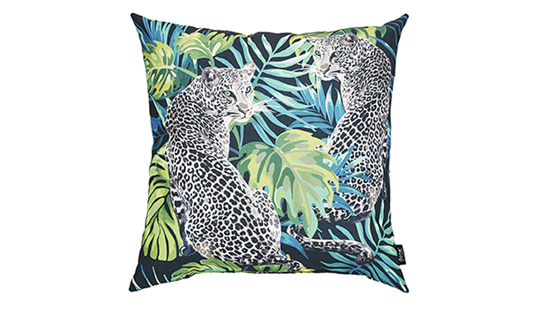 Einzelkissen Interliving BEST BUDDYS! aus Kunstfaser in Schwarz Interliving BEST BUDDYS! Kissen Cushion Outside Leopard Dessin Leopard – ca. 65 x 65 cm