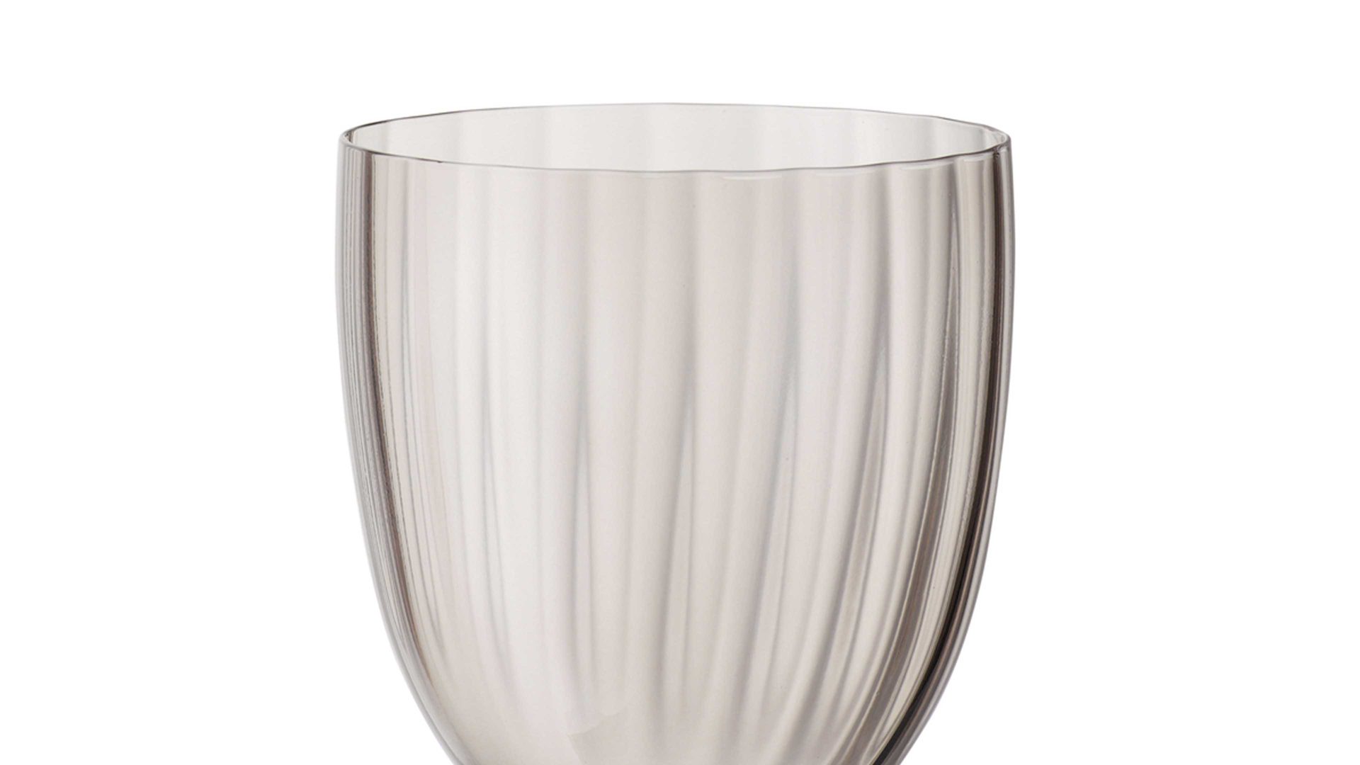 Rotweinglas Bohemia cristal aus Glas in Braun BOHEMIA Cristal Rotweinglas Georgia rauchbraunes Kristallglas - ca. 350 ml