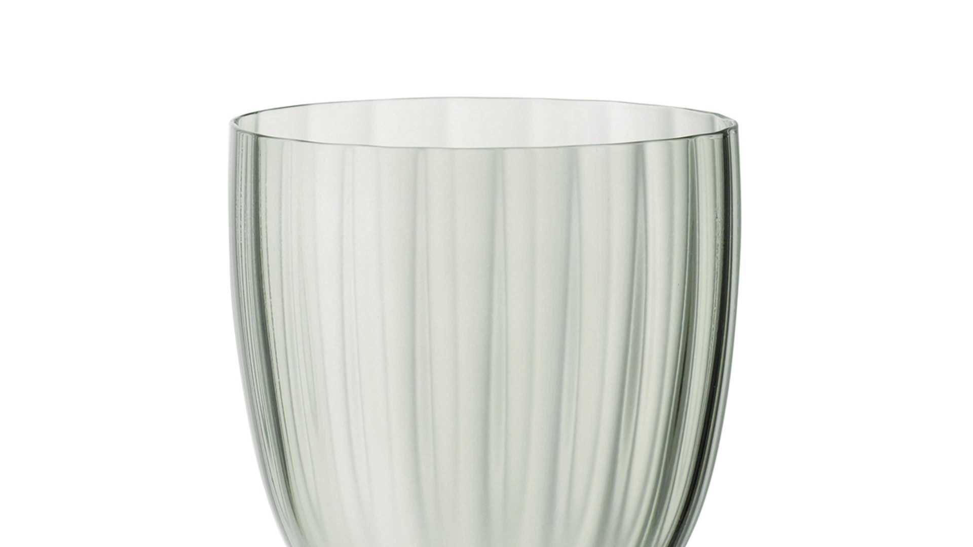 Rotweinglas Bohemia cristal aus Glas in Grün BOHEMIA Cristal Rotweinglas Georgia rauchgrünes Kristallglas - ca. 350 ml