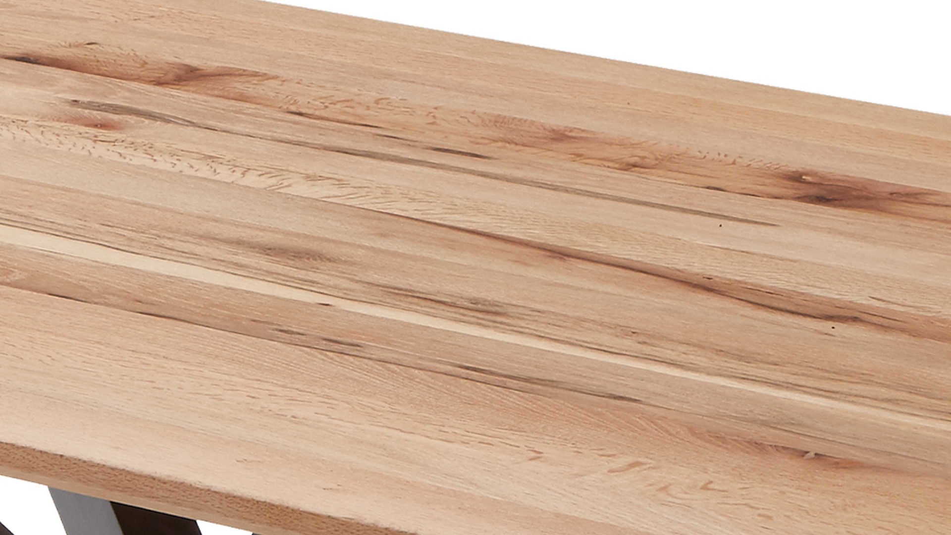 Esstisch Niehoff sitzmoebel aus Holz in Holzfarben NIEHOFF SITZMÖBEL Esstisch Windhoek Balkeneiche & Eisen - ca. 200 x 100 cm