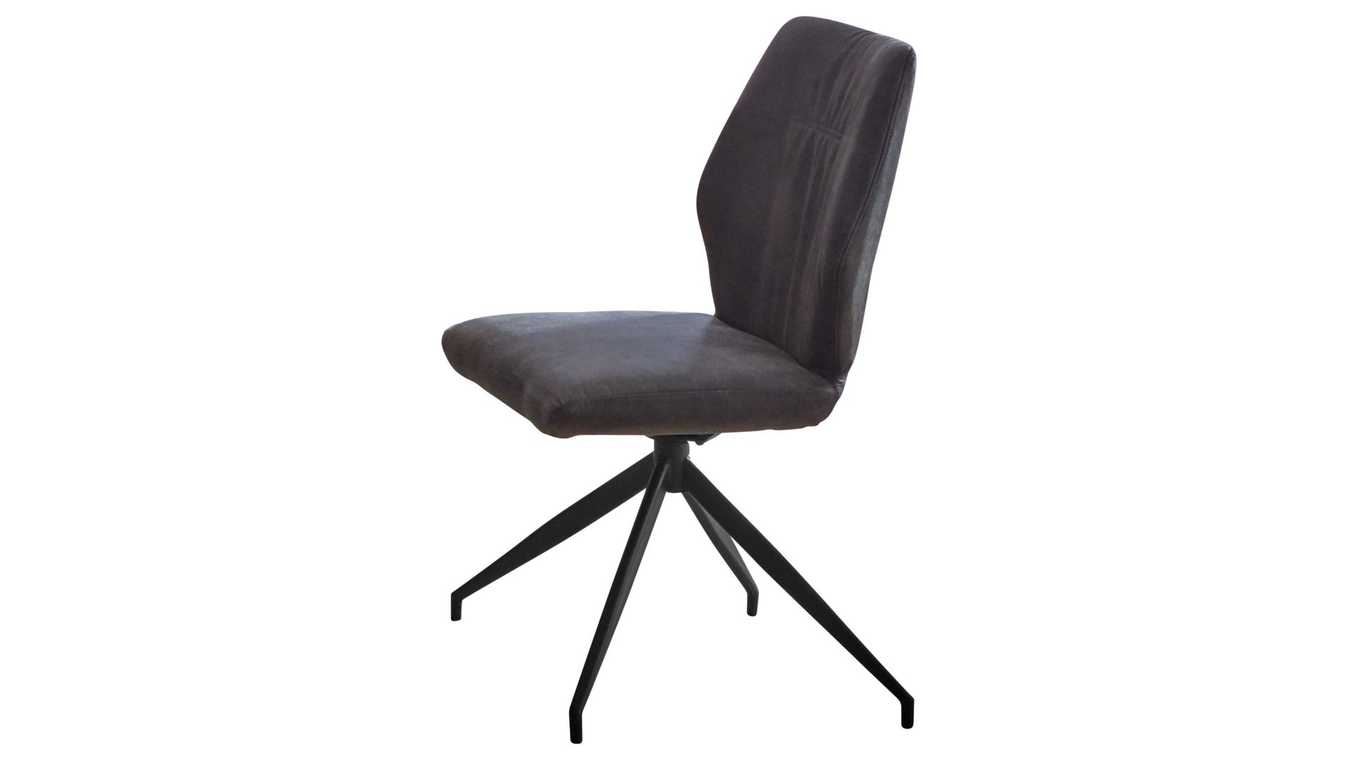 Polsterstuhl Niehoff sitzmoebel aus Mikrofaser in Grau NIEHOFF SITZMÖBEL Polsterstuhl Windhoek anthrazitfarbene Mikrofaser Aberdeen & Eisen