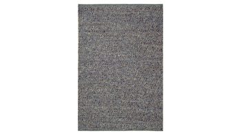 Handwebteppich Interliving aus Naturfaser in Dunkelblau Interliving Teppich Serie B-8001 oceanfarbene Schurwolle – ca. 250 x 340 cm