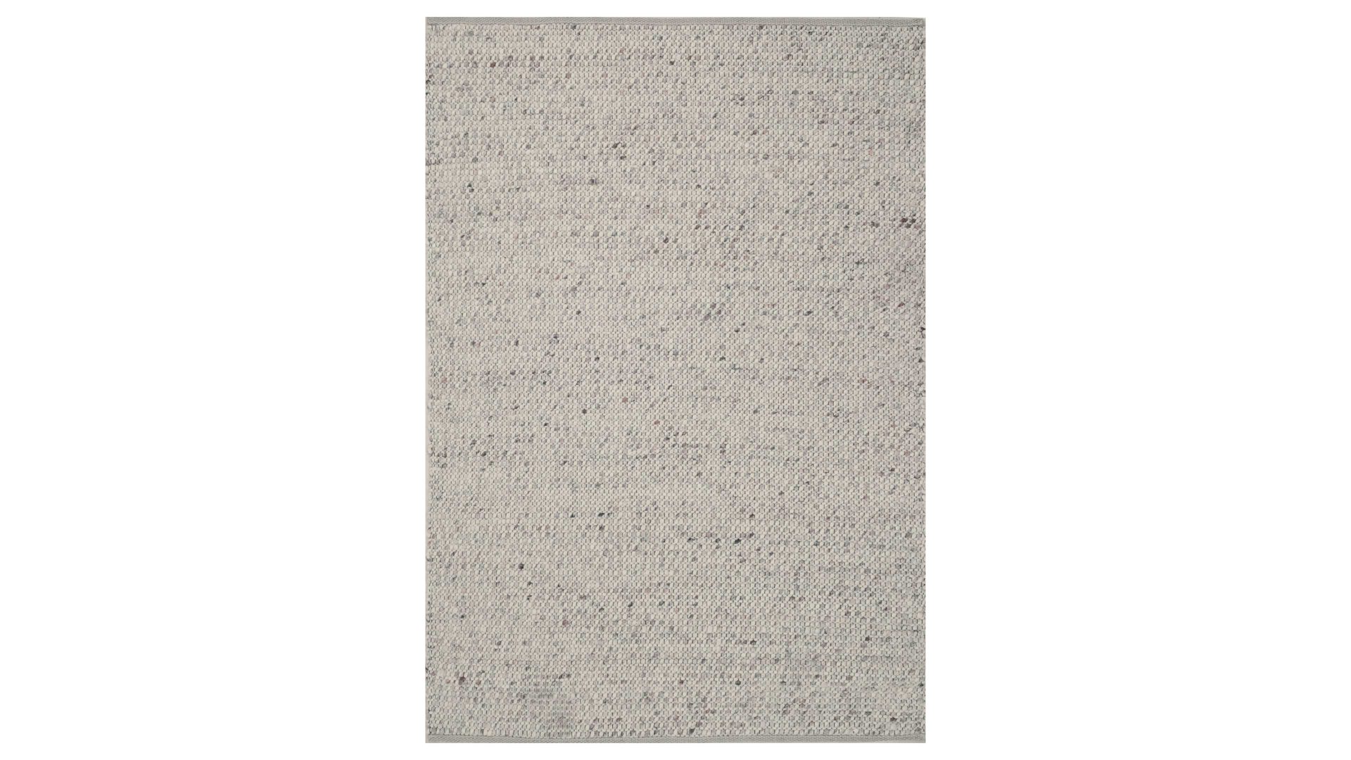 Handwebteppich Interliving aus Naturfaser in Beige Interliving Teppich Serie B-8001 sandfarbene Schurwolle – ca. 170 x 240 cm