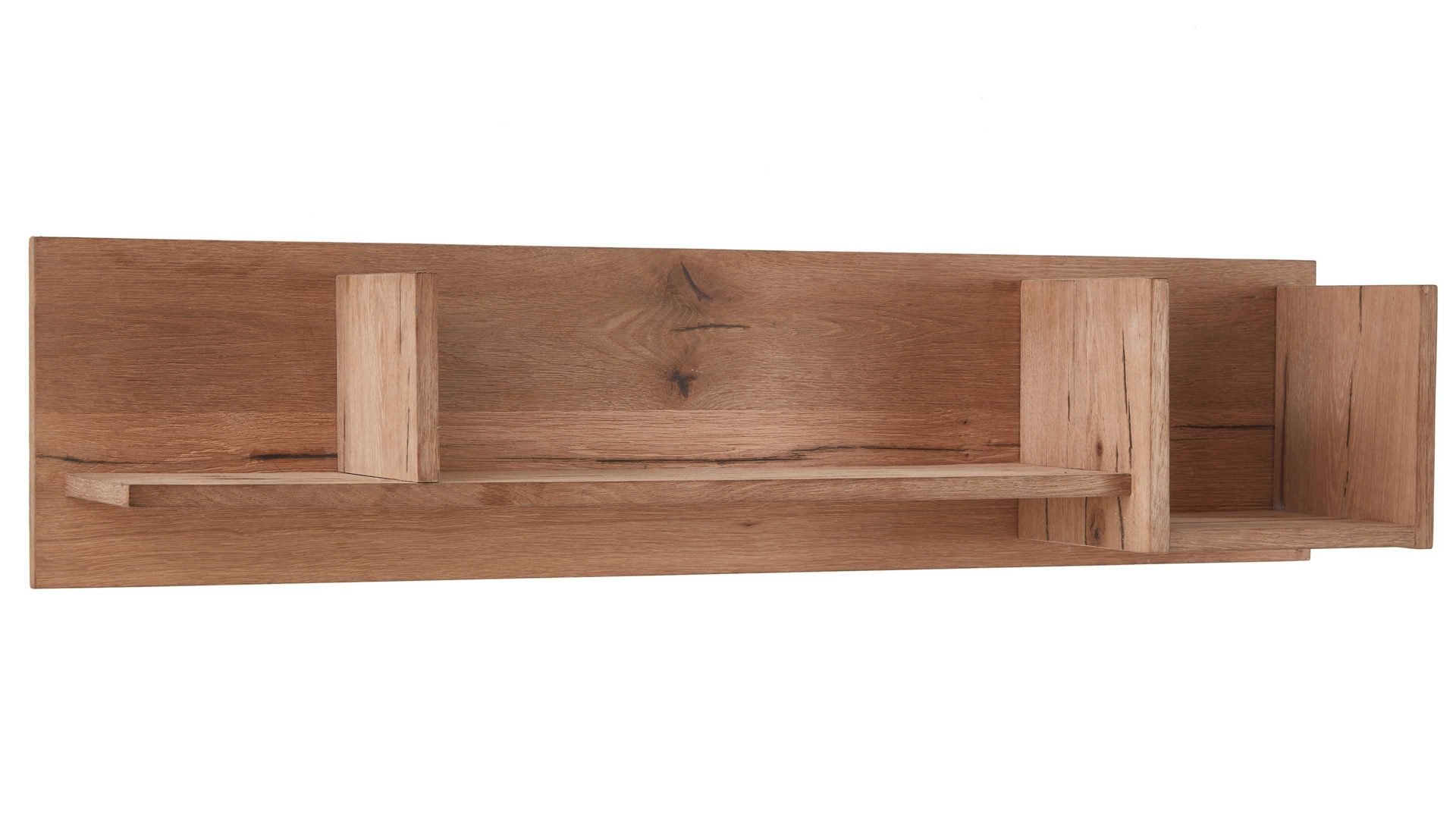 Wandregal WOODS & TRENDS aus Holz in Holzfarben WOODS & TRENDS Wandregal Canova railwaybraunes Eichefurnier – Länge ca. 120 cm