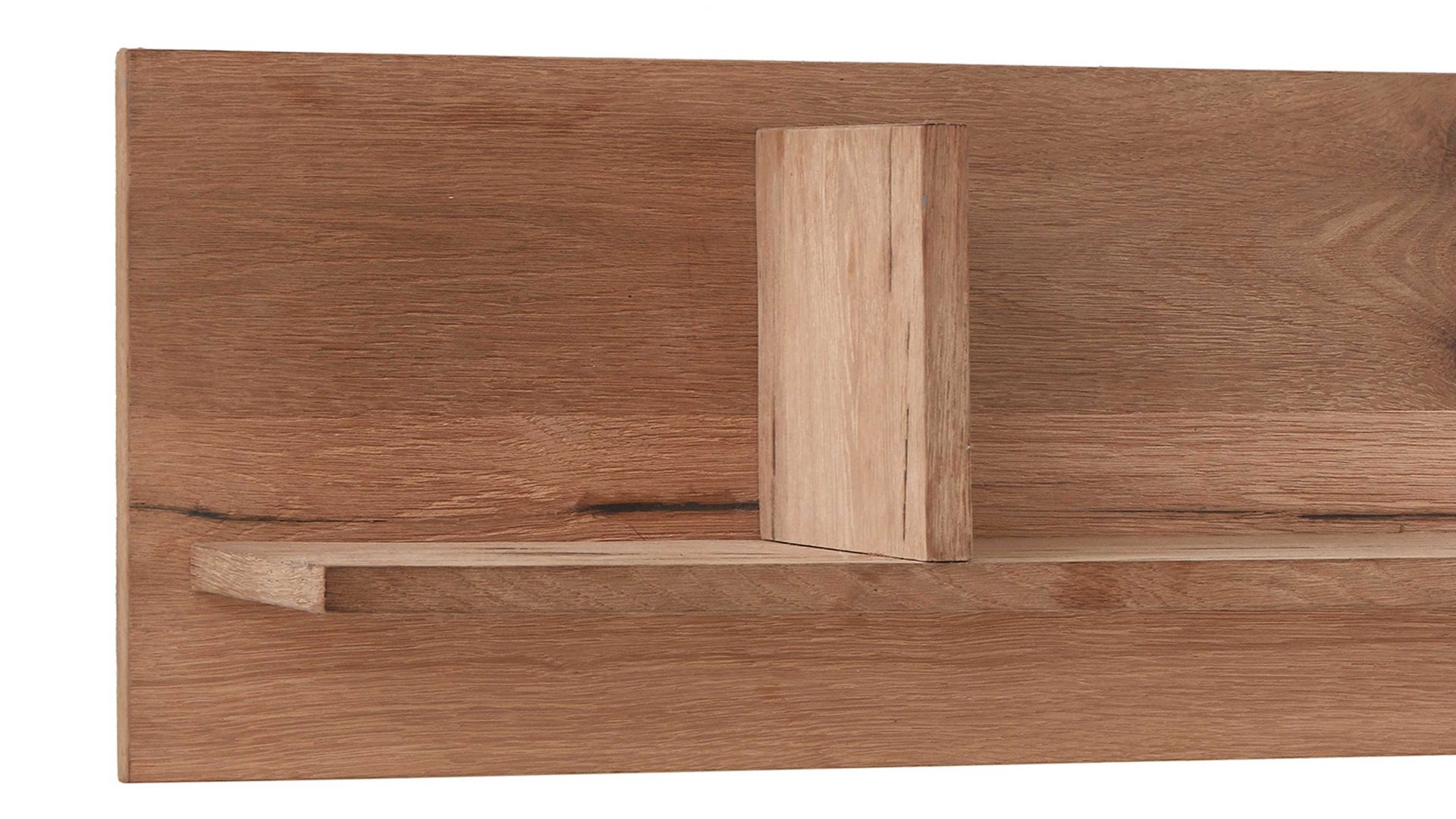 Wandregal WOODS & TRENDS aus Holz in Holzfarben WOODS & TRENDS Wandregal Canova railwaybraunes Eichefurnier – Länge ca. 120 cm