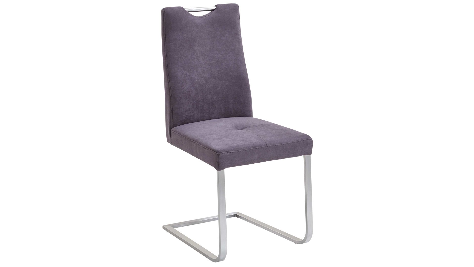 Schwingstuhl combinessa aus Stoff in Anthrazit Combinessa Genesis - Schwingstuhl anthrazitfarbene Mikrofaser 520-82 & Edelstahl