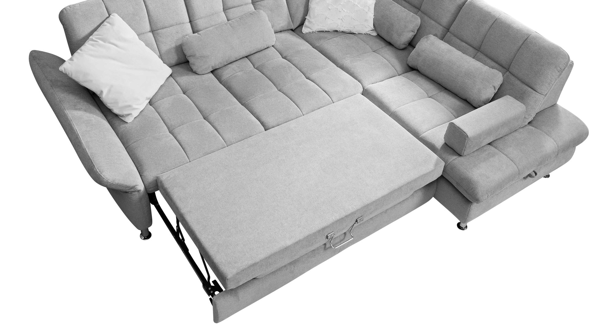 Funktion modulmaster aus Stoff in Hellgrau Modulmaster MM-MP1143 - Schlaffunktion Liegefläche ca. 182 x 143 cm