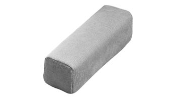 Einzelkissen modulmaster aus Stoff in Hellgrau Modulmaster MM-MP1143 - Armlehnkissen stahlfarbene Chenille Belle - ca. 47 x 15 cm