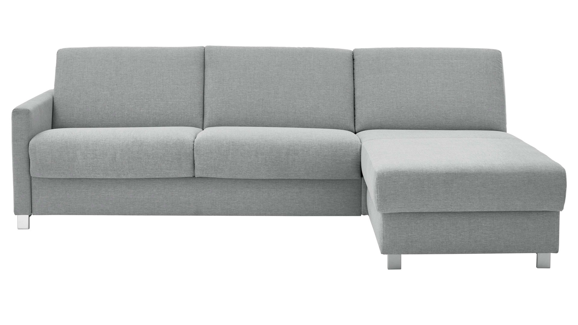 Ecksofa comfortmaster besser sitzen, liegen, leben aus Stoff in Hellblau Messina - Ecksofa hellblauer Bezug 8-8001 - Stellfläche ca. 281 x 160 cm