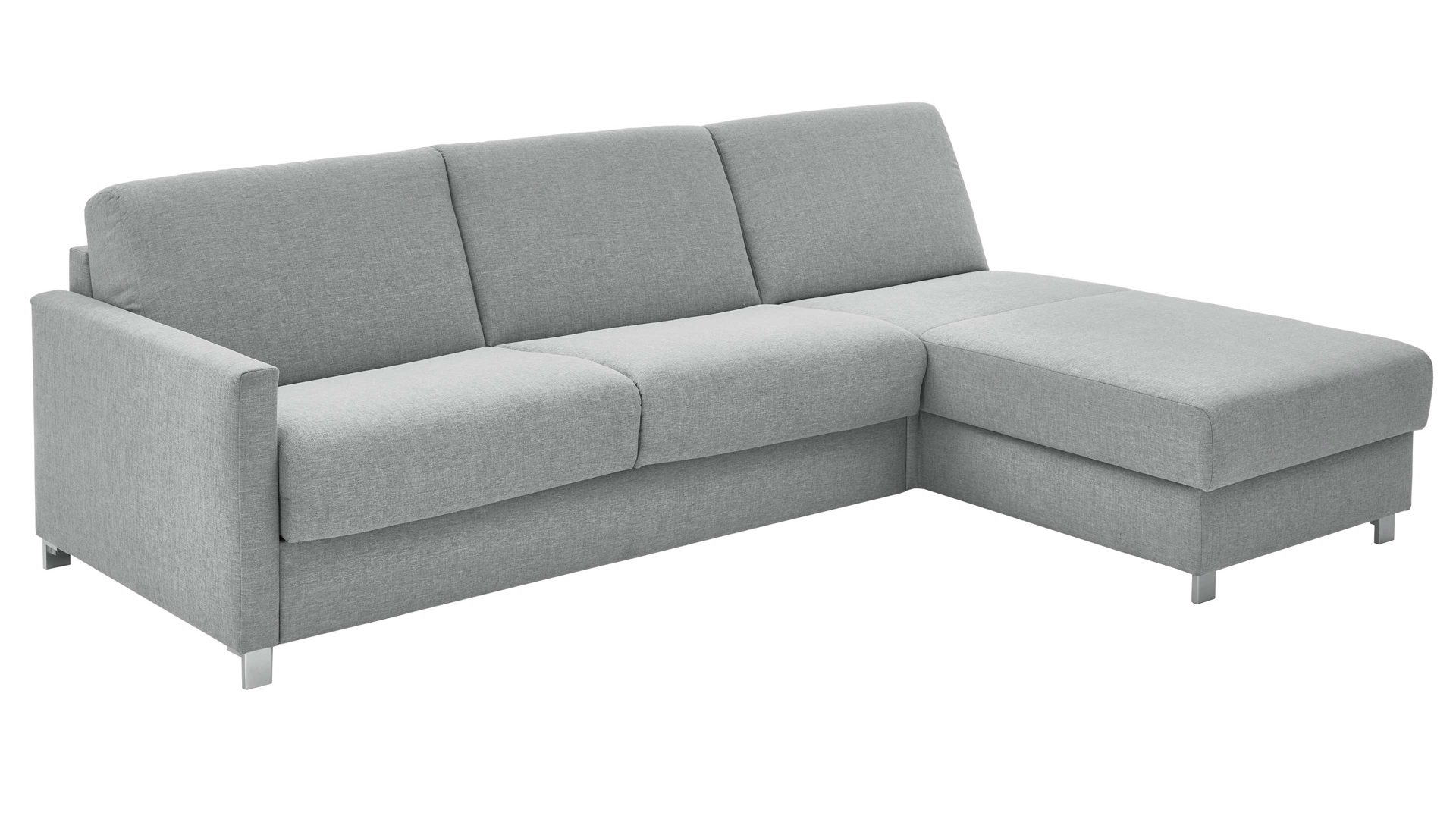 Ecksofa comfortmaster besser sitzen, liegen, leben aus Stoff in Hellblau Messina - Ecksofa hellblauer Bezug 8-8001 - Stellfläche ca. 281 x 160 cm