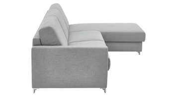 Ecksofa comfortmaster besser sitzen, liegen, leben aus Stoff in Hellblau Comfortmaster Messina - Ecksofa hellblauer Bezug 8-8001 - Stellfläche ca. 281 x 160 cm