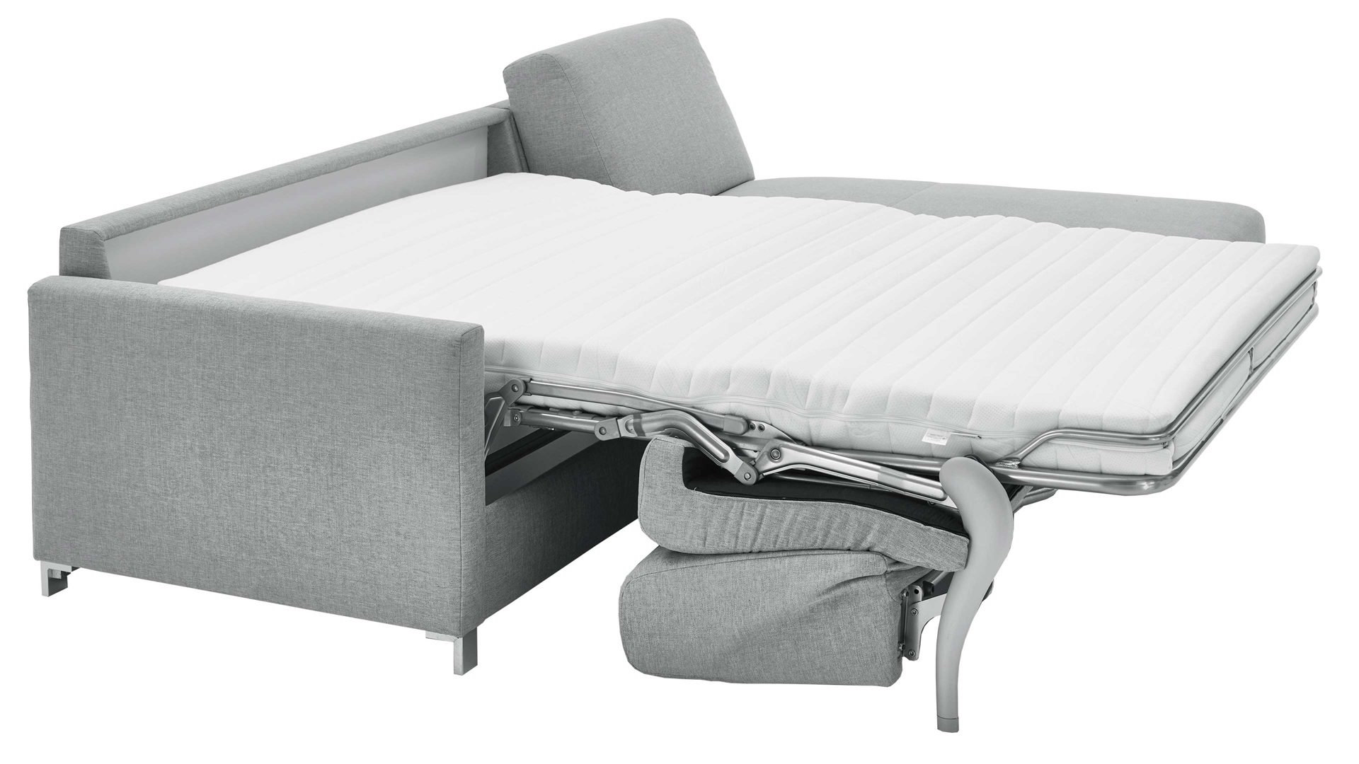 Ecksofa comfortmaster besser sitzen, liegen, leben aus Stoff in Hellblau Comfortmaster Messina - Ecksofa hellblauer Bezug 8-8001 - Stellfläche ca. 281 x 160 cm