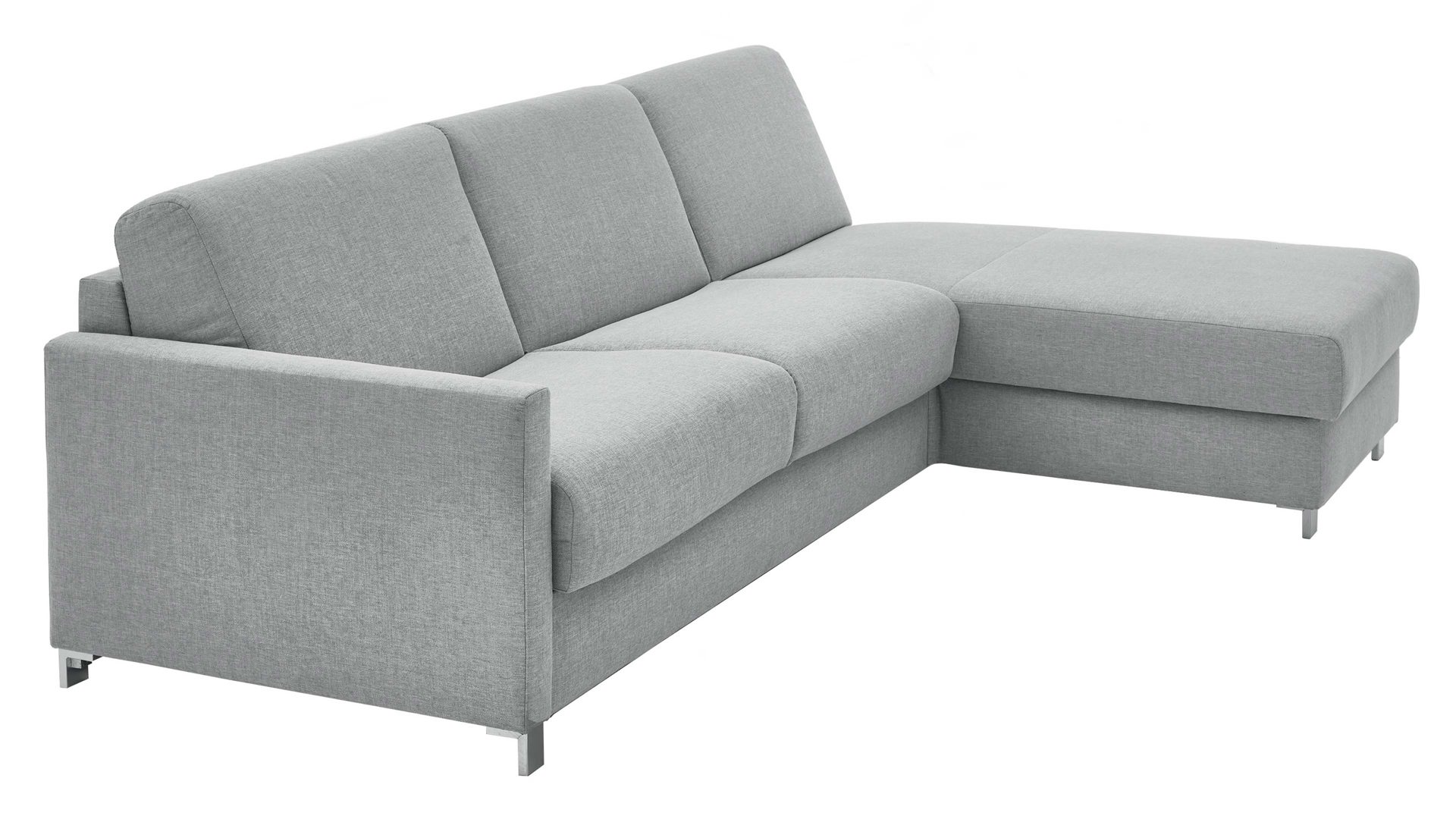Ecksofa comfortmaster besser sitzen, liegen, leben aus Stoff in Hellblau Messina - Ecksofa hellblauer Bezug 8-8001 - Stellfläche ca. 281 x 160 cm