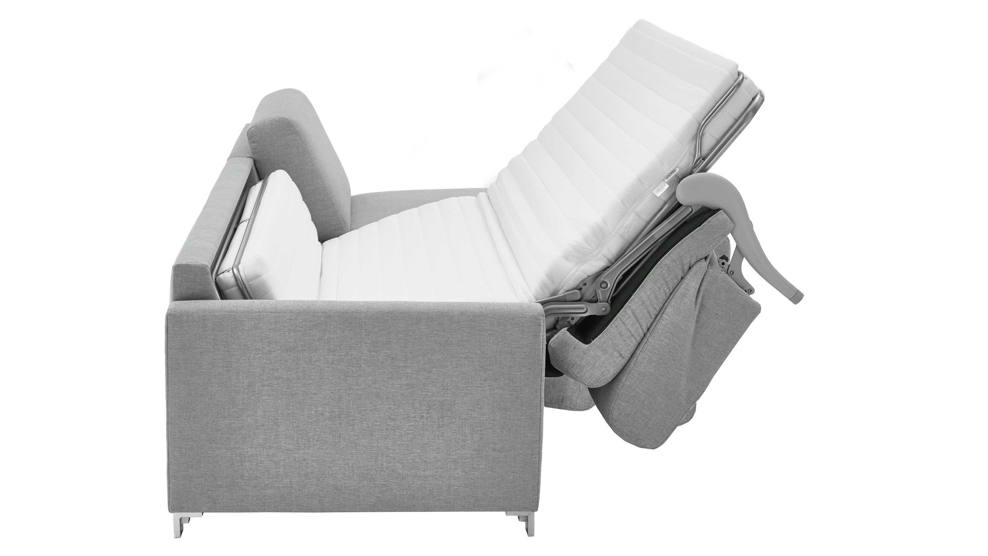 Ecksofa comfortmaster besser sitzen, liegen, leben aus Stoff in Hellblau Comfortmaster Messina - Ecksofa hellblauer Bezug 8-8001 - Stellfläche ca. 281 x 160 cm