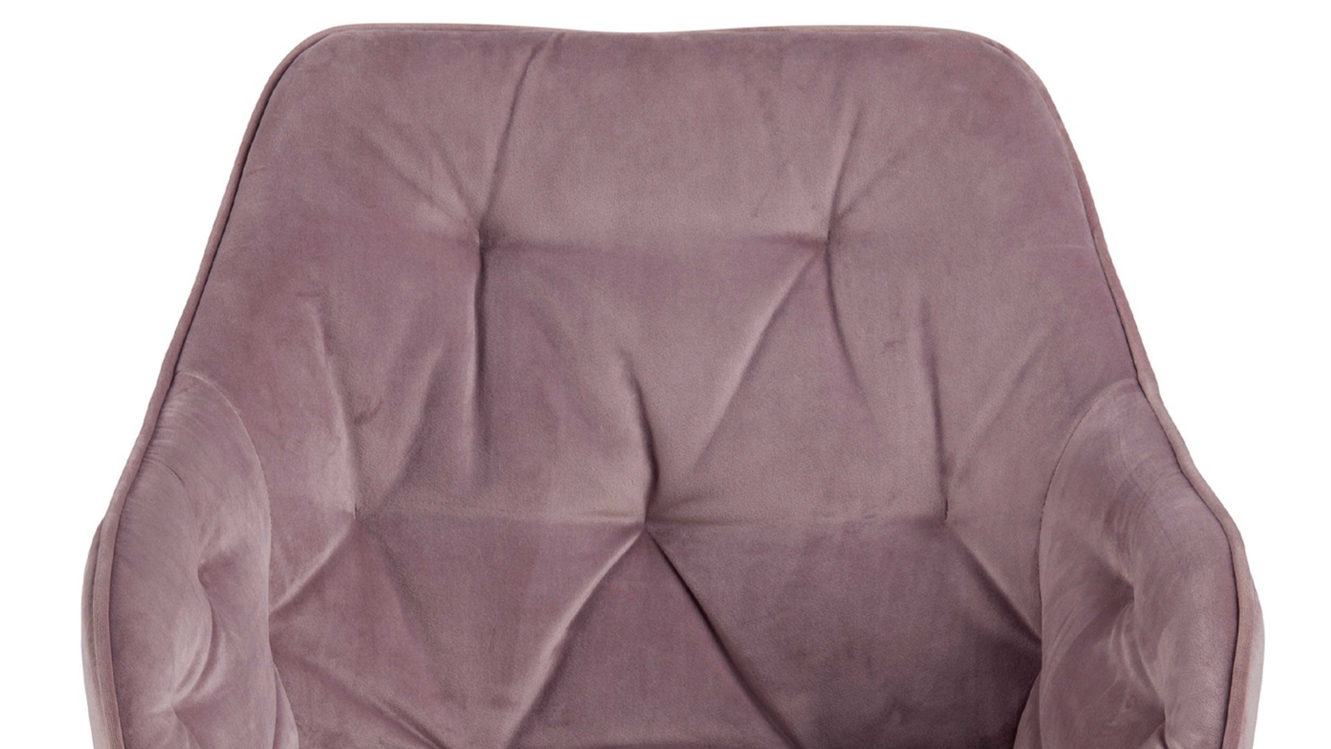 Drehstuhl Actona group aus Stoff in Pastell Drehstuhl Brooke pastellrosa Samt Vic 18 & schwarzes Drehkreuz