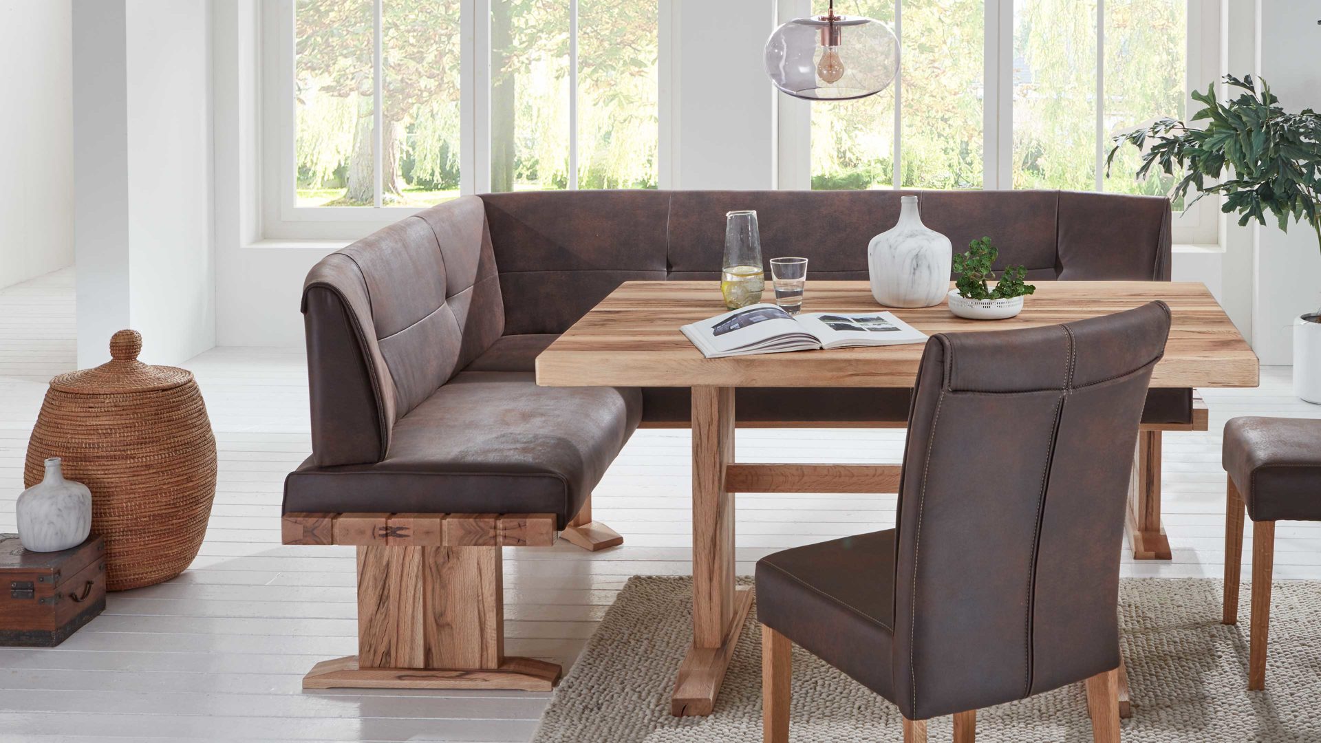 Esstisch Niehoff sitzmoebel aus Holz in Holzfarben NIEHOFF SITZMÖBEL Massivholz-Esstisch Alica Balkeneiche – ca. 140 x 90 cm