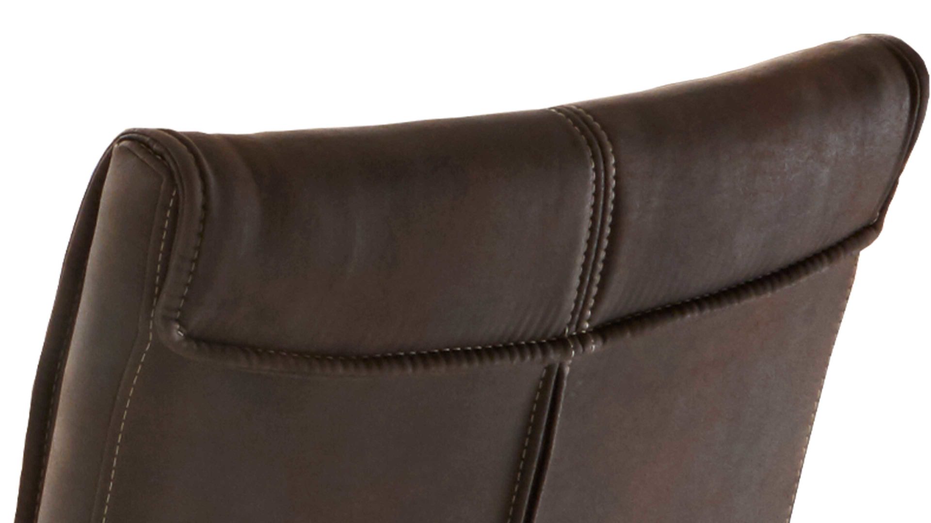 Vierfußstuhl Niehoff sitzmoebel aus Stoff in Dunkelbraun NIEHOFF SITZMÖBEL Polsterstuhl Alica moccafarbene Mikrofaser Aberdeen & Balkeneiche