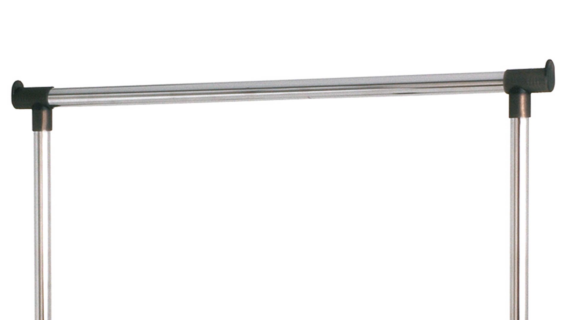 Rollgarderobe Haku aus Metall in Metallfarben Rollgarderobe Aluminium & Chrom – Breite ca. 90 cm