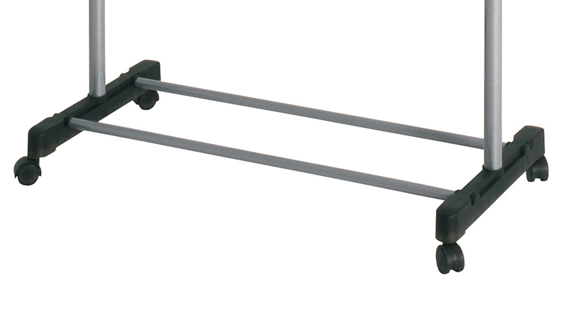 Rollgarderobe Haku aus Metall in Metallfarben Rollgarderobe Aluminium & Chrom – Breite ca. 90 cm