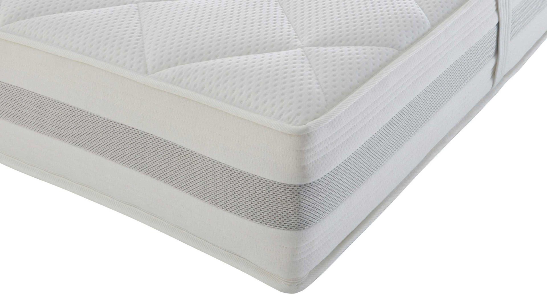 Kaltschaummatratze Interliving aus Stoff in Weiß Interliving Matratze Medikontur 1914 Kaltschaum, H3 – Liegefläche ca. 90 x 190 cm