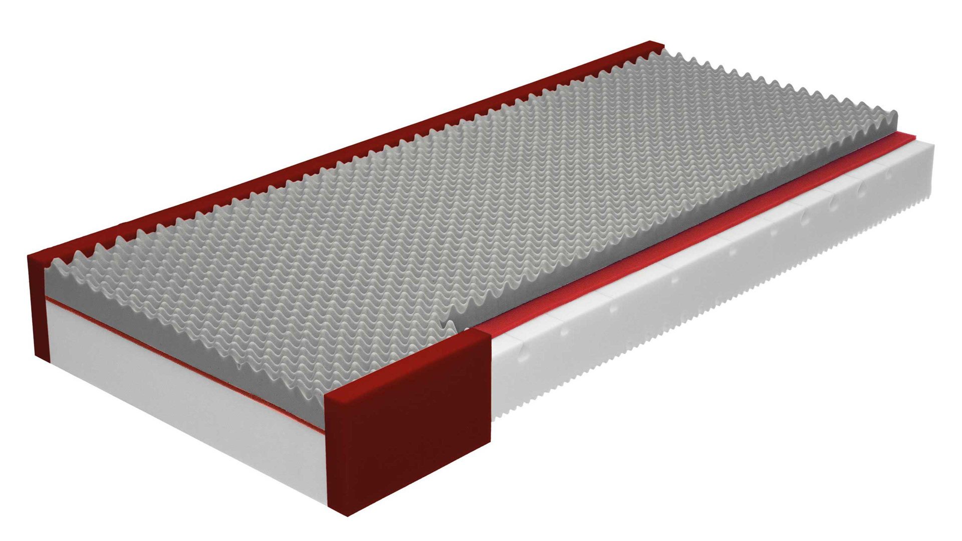 Kaltschaummatratze Interliving aus Stoff in Weiß Interliving Matratze Medikontur 1914 Kaltschaum, H2 – Liegefläche ca. 90 x 200 cm