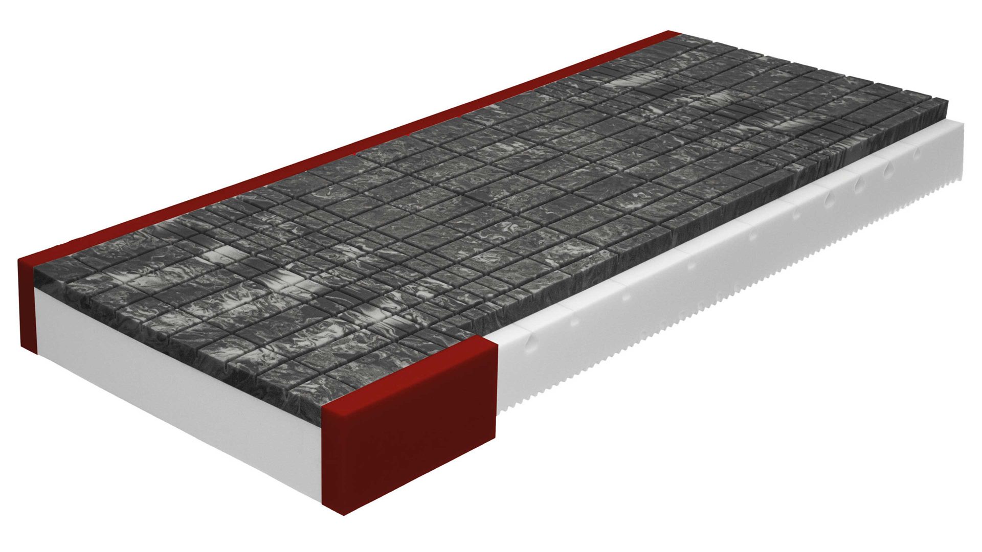 Kaltschaummatratze Interliving aus Stoff in Weiß Interliving Matratze Medikontur 1912 Kaltschaum, H4 – Liegefläche ca. 100 x 200 cm