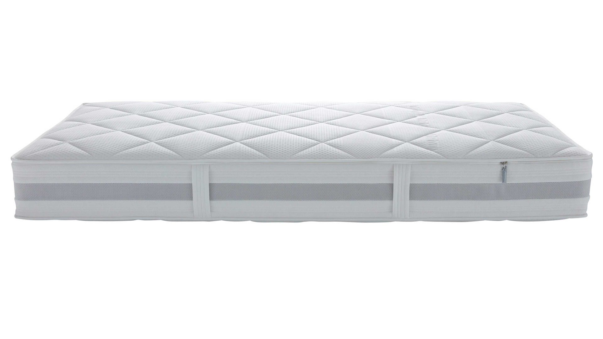 Federkernmatratze Interliving aus Stoff in Weiß Interliving Matratze Medikontur 1915 Taschenfederkern, H2 – Liegefläche ca. 90 x 200 cm