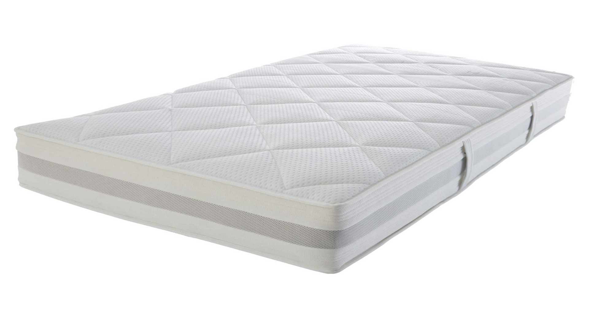 Federkernmatratze Interliving aus Stoff in Weiß Interliving Matratze Medikontur 1915 Taschenfederkern, H2 – Liegefläche ca. 120 x 200 cm