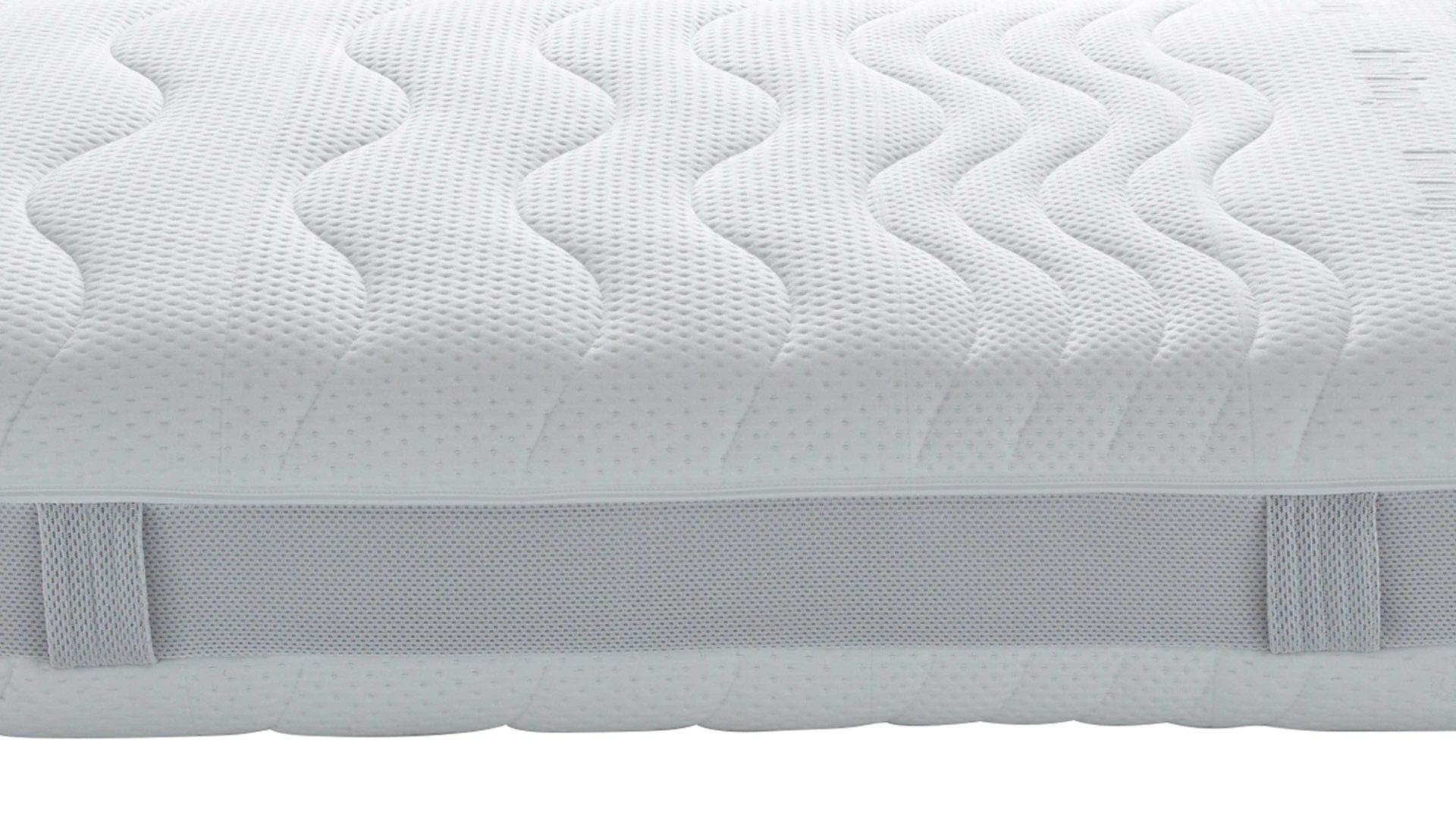 Federkernmatratze Interliving aus Stoff in Weiß Interliving Matratze Medikontur 1911 Taschenfederkern, H2 – Liegefläche ca. 120 x 200 cm