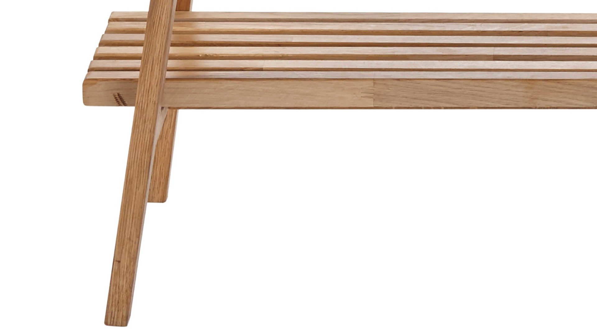 Garderobenbank Mca furniture aus Holz in Holzfarben Garderobenbank Alwar geölte Eiche - Länge ca. 100 cm