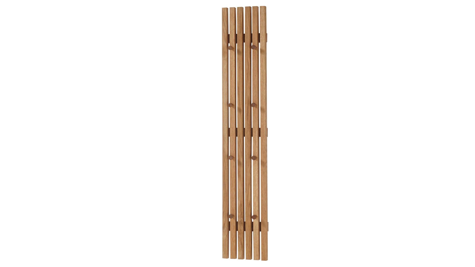Wandgarderobe Mca furniture aus Holz in Holzfarben Wandgarderobe Alwar geölte Eiche - ca. 22 x 120 cm