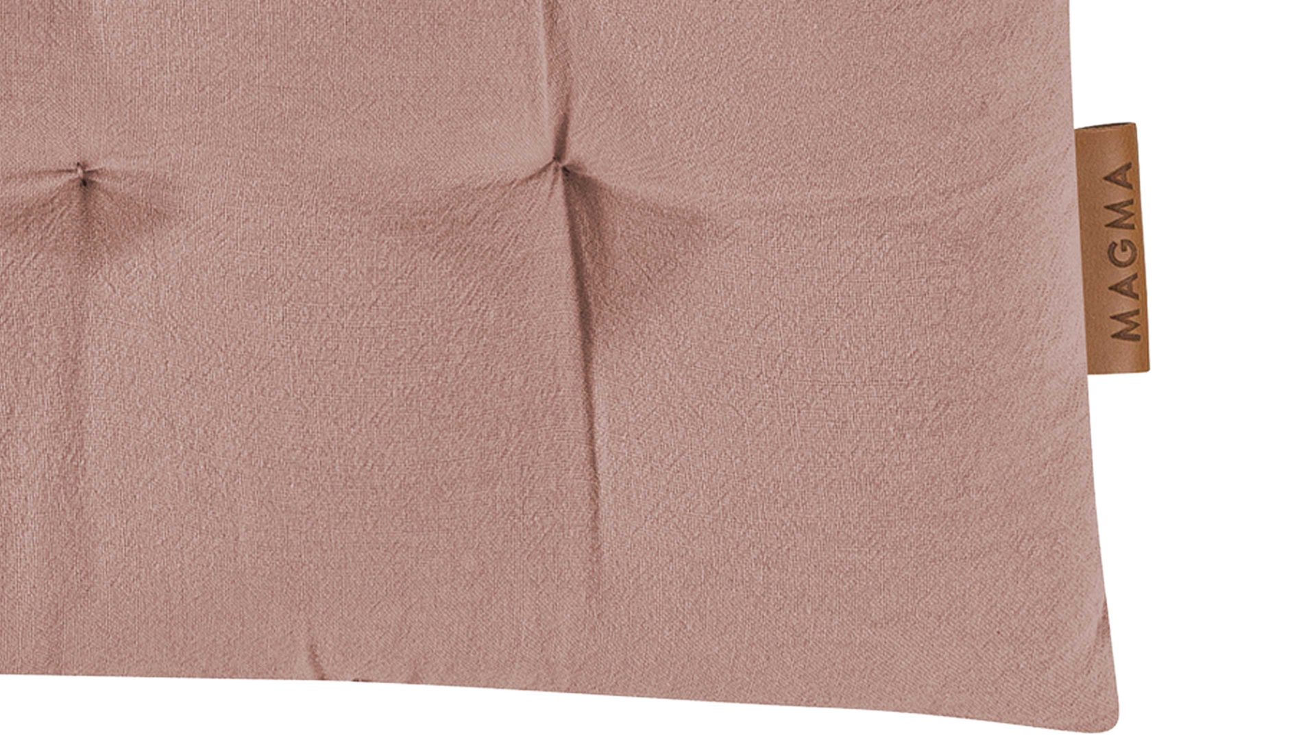 Stuhlkissen Magma sitting point aus Naturfaser in Rosa MAGMA Stuhlkissen Billie altrosefarbene Baumwolle - ca. 40 x 40 cm