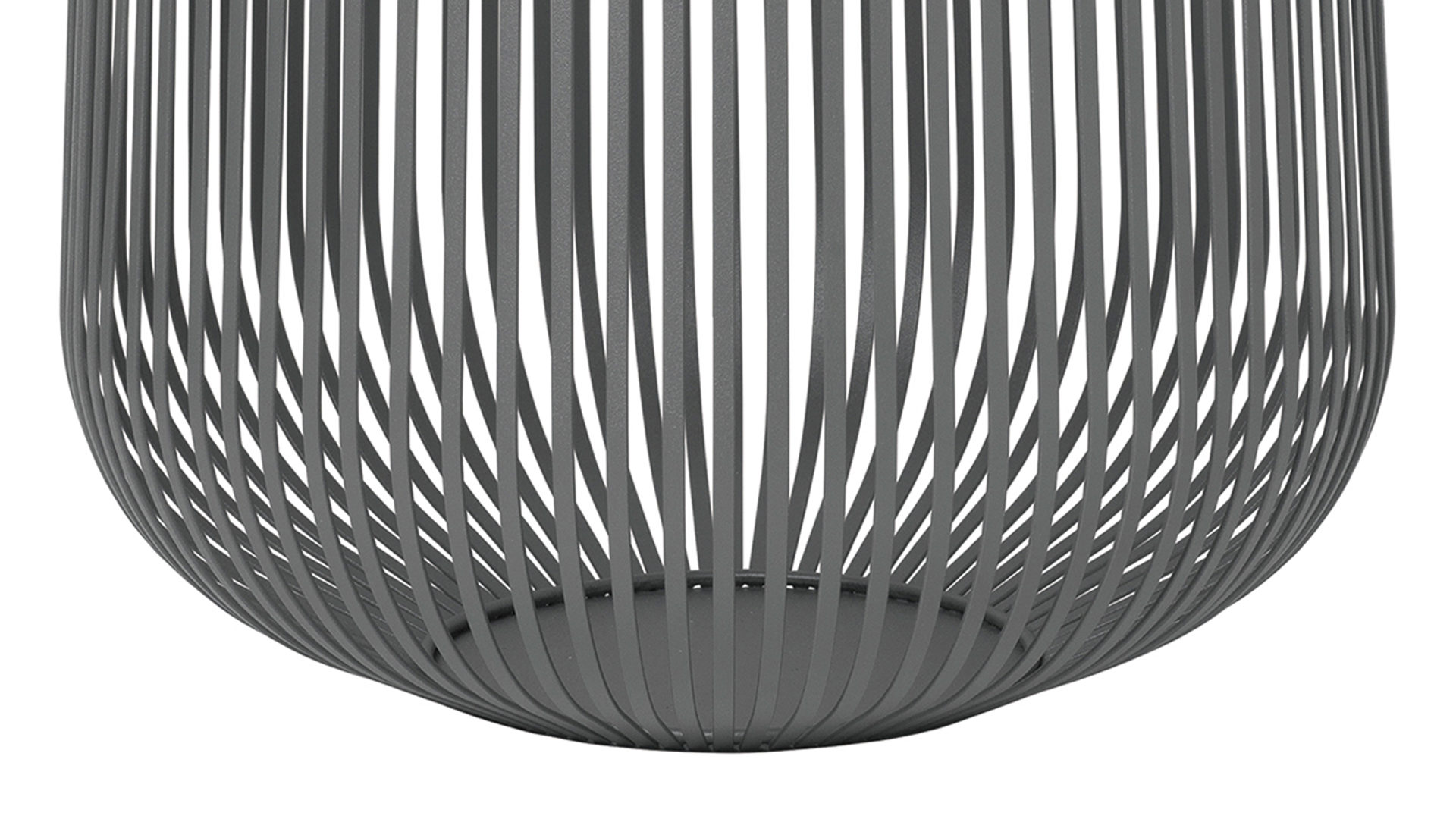 Windlicht Blomus aus Metall in Grau blomus Laterne Lito Stahlgrau – Höhe ca. 45 cm