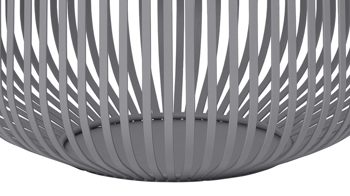 Windlicht Blomus aus Metall in Grau blomus Laterne Lito Stahlgrau – Höhe ca. 27 cm