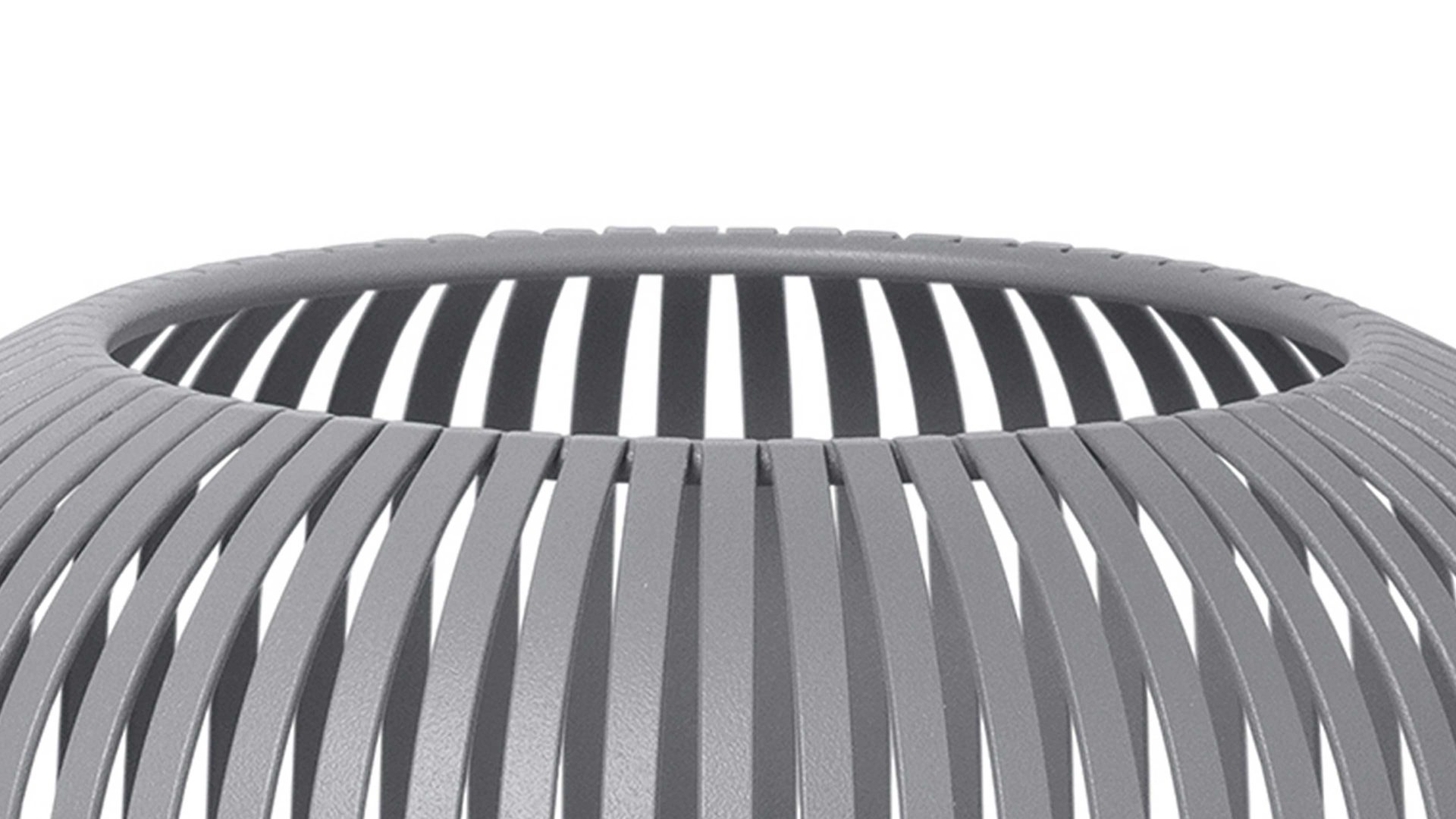 Windlicht Blomus aus Metall in Grau blomus Laterne Lito Stahlgrau – Höhe ca. 17 cm