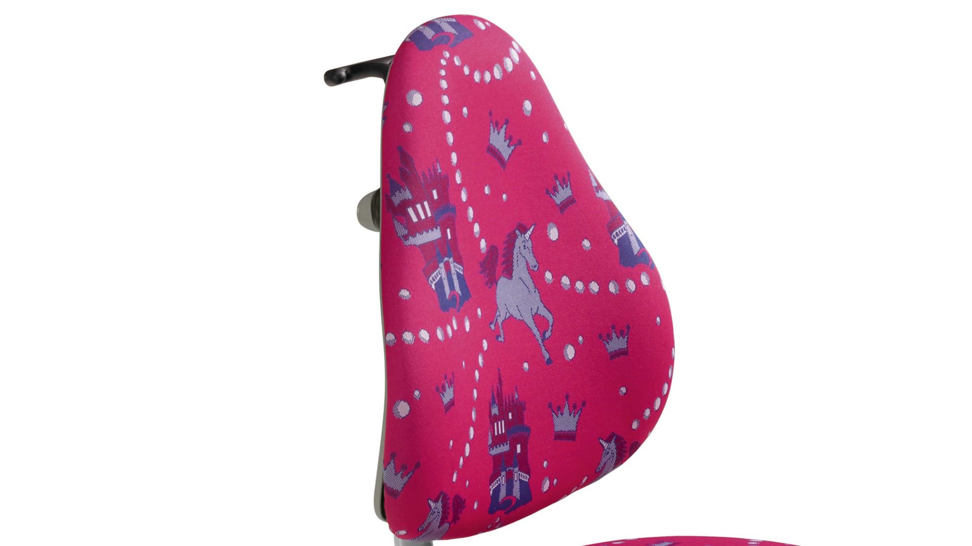 Drehstuhl Paidi aus Stoff in Pink PAIDI Schreibtischstuhl Pepe als Kinder-Drehstuhl Einhornmotiv