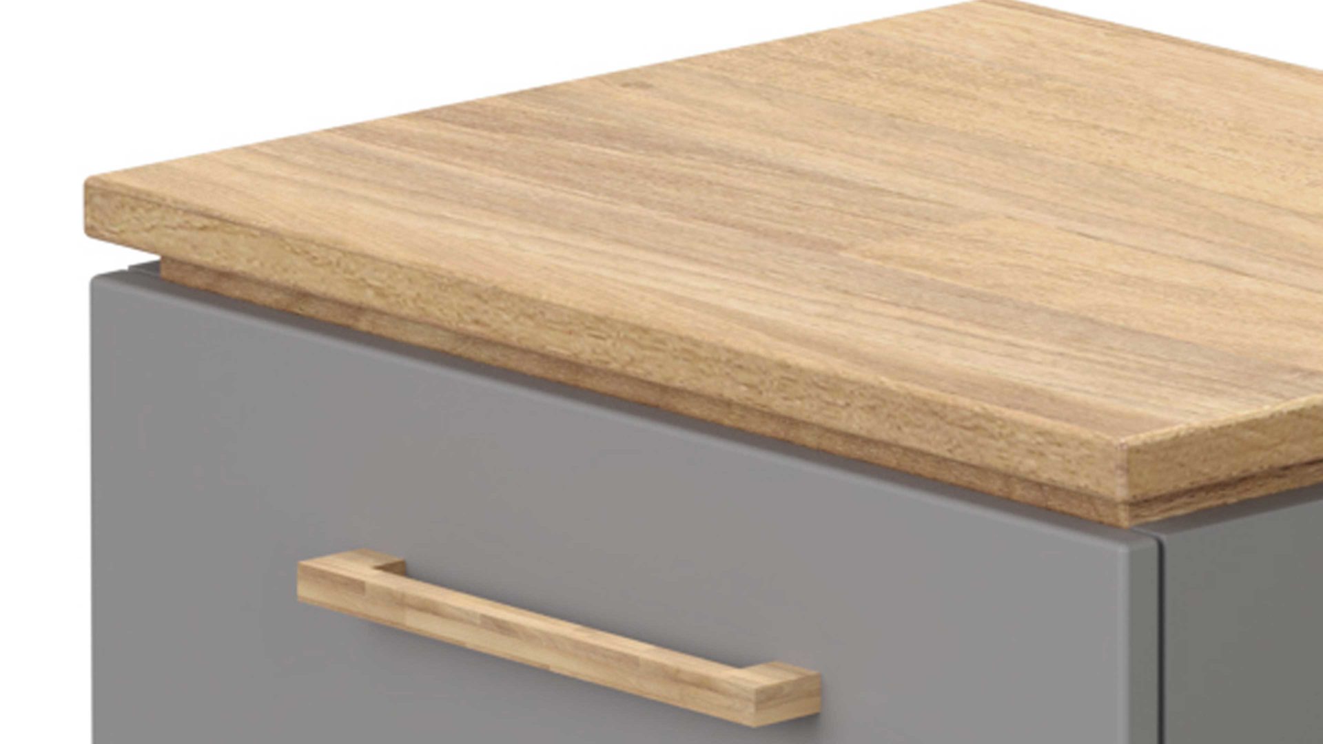 Nachtkommode Paidi aus Holz in Grau PAIDI Jugendzimmer Nachtkommode Sten Eiche & Schiefergrau – eine Schublade