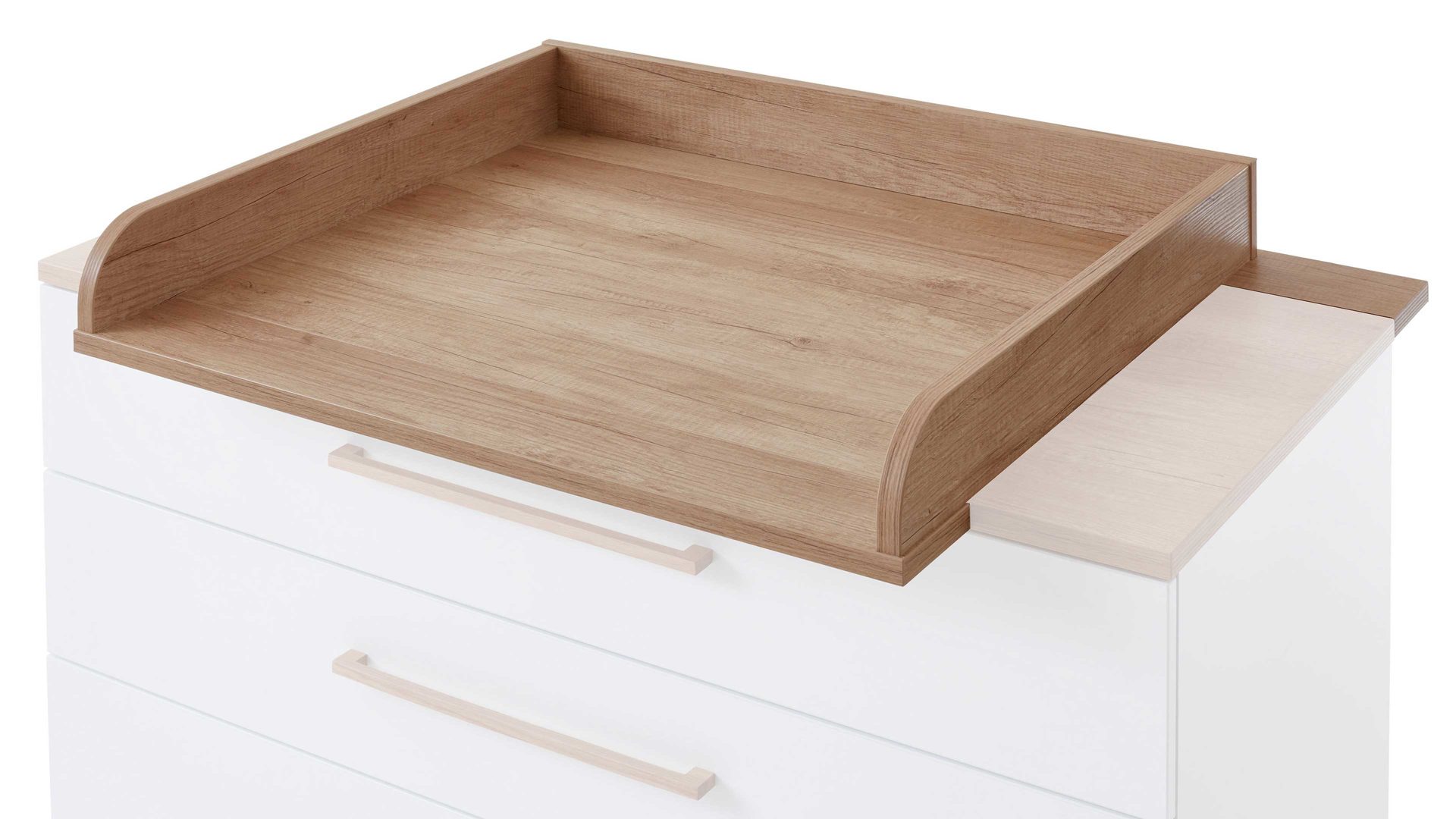 Wickelaufsatz Paidi aus Holz in Holzfarben PAIDI Babyzimmerprogramm Oscar - Wickelaufsatz Nebraska Eiche