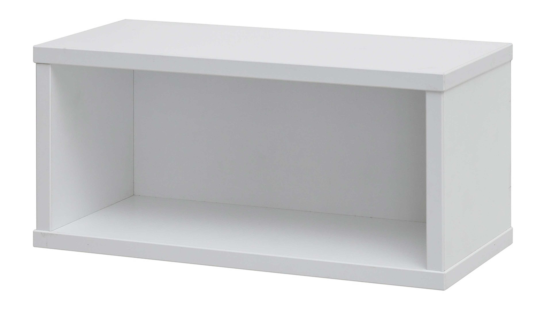 Wandregal Paidi aus Holz in Weiß PAIDI Jugendzimmerprogramm Oscar - Wandbox Kreideweiß – ca. 40 x 19 x 19 cm