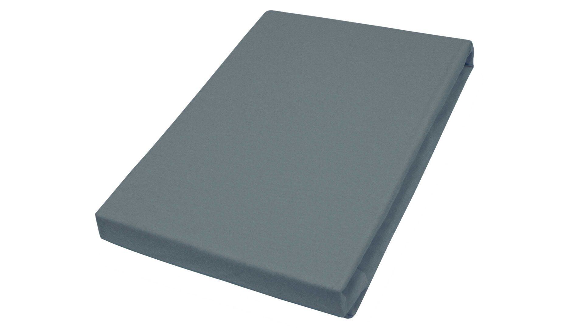 Spannbettlaken H. g. hahn haustextilien® aus Stoff in Anthrazit HAHN Spannbettlaken für Wasser- und Boxspringmatratzen anthrazitfarbener Baumwolljersey - ca. 100 x 200 cm