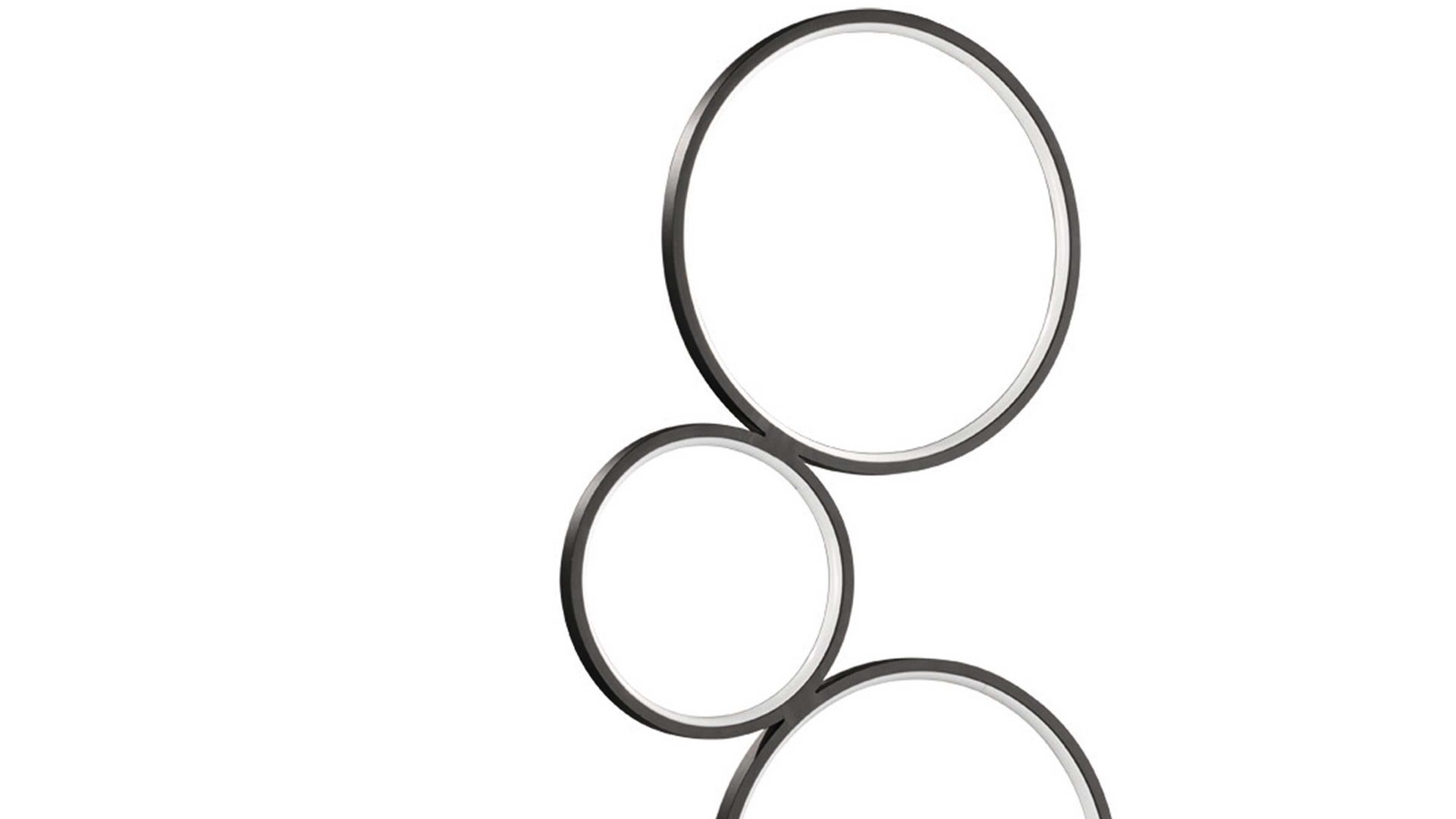Stehleuchte Trio lighting for you aus Metall in Schwarz Trio Stehlampe Rondo mattschwarzes Metall – Höhe ca. 115 cm