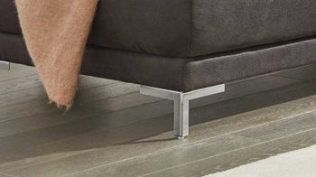 Ecksofa Interliving aus Stoff in Anthrazit Interliving Sofa Serie 4252 – Ecksofa anthrazitfarbener Stoffbezug Büffel & Metallfüße – Stellfläche ca. 220 x 275 cm