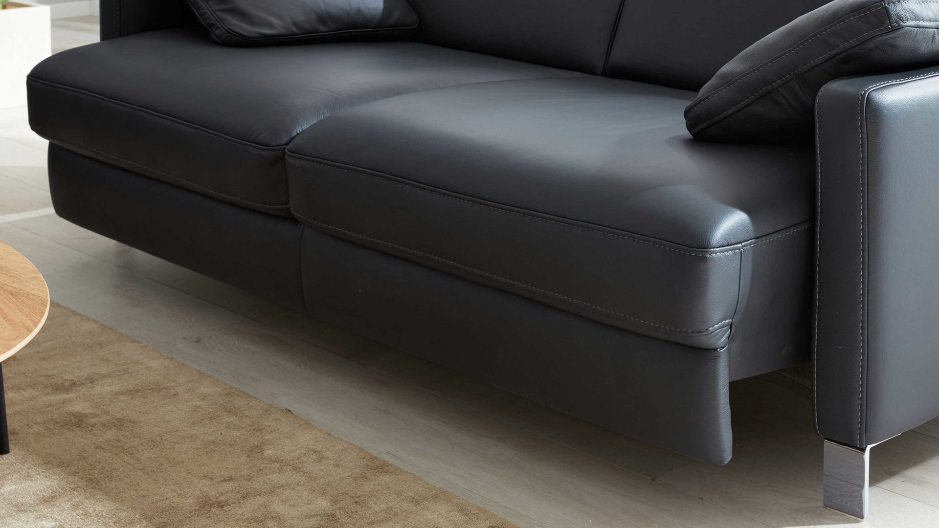 Funktion Interliving aus Metall in Transparent Interliving Sofa Serie 4054 – motorischer Sitzvorzug Funktions-Mehrpreis