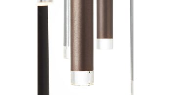 Pendelleuchte Brilliant aus Metall in Braun Brilliant Pendellampe Cembalo Aluminium & Acryl – Durchmesser ca. 55 cm
