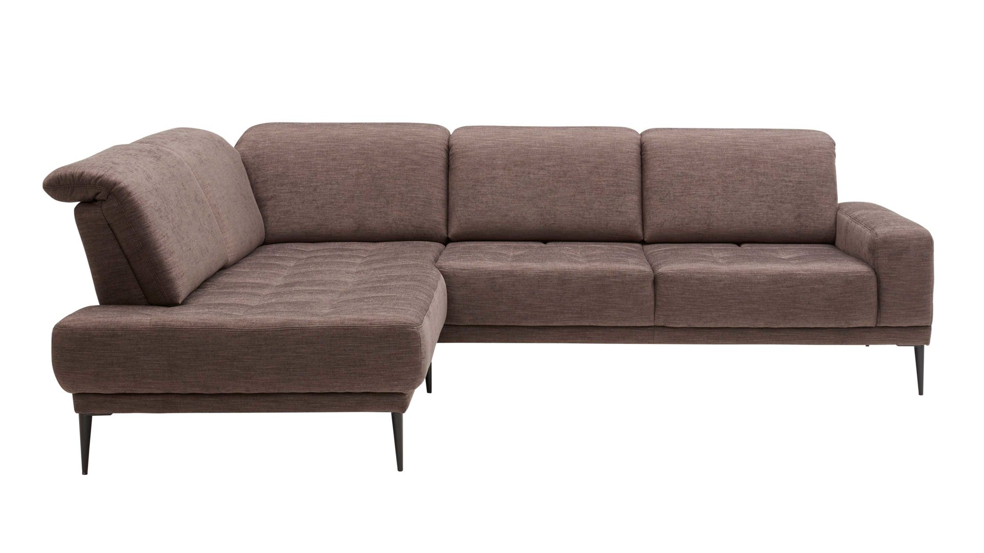 Ecksofa Interliving aus Stoff in Braun Interliving Sofa Serie 4250 – Ecksofa brauner Bezug Brisbane 9591 – Stellfläche ca. 215 x 285 cm